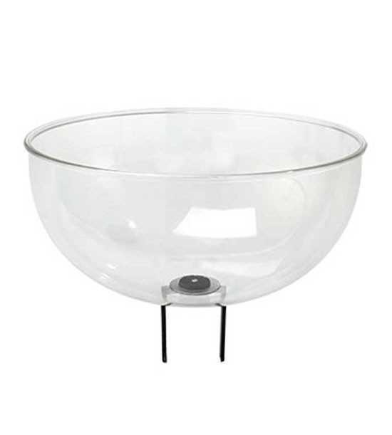 Display stand with hemisphere container