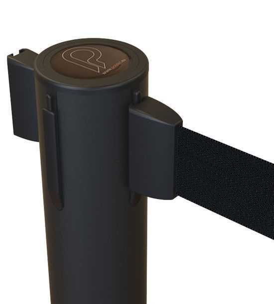 Poteau de balisage noir - Potelet
