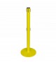 Poteau de guidage jaune à double sangle