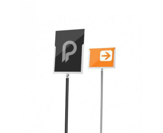 Line poster frame for stanchion - A4 portrait or landscape