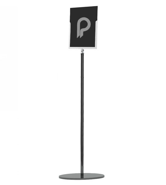 Porta-cartazes LINE para poste separador - A4 retrato ou paisagem