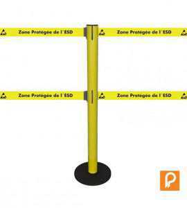 Poteau de guidage ESD DUAL socle fixe - Français
