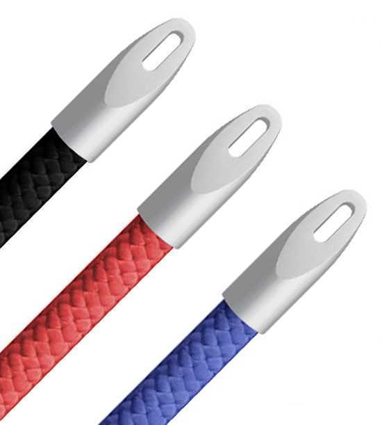 Barrier rope for POST stanchions black, red and blue with metal eyelet fittings