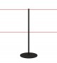 Black Rope Barrier Post LINE Series - 90cm Steel