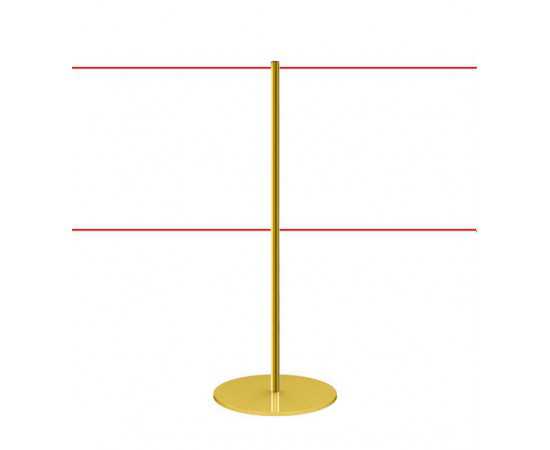 Personenleitsystem LINE DUAL MUSEUM, Gold Fertigung, für Doppel elastische Kordel