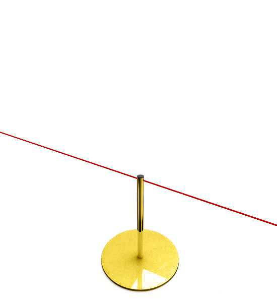 Het afzetpaaltje goud: ideaal voor prestigieuze plaatsen