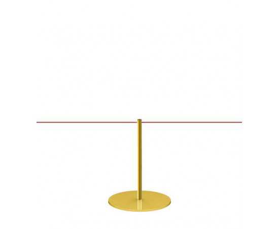 Kleine afzetpaal (H 45cm) met gouden afwerking.