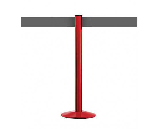 Afzetpaal met 10cm grijs band BELTRAC™, rood, EXTEND