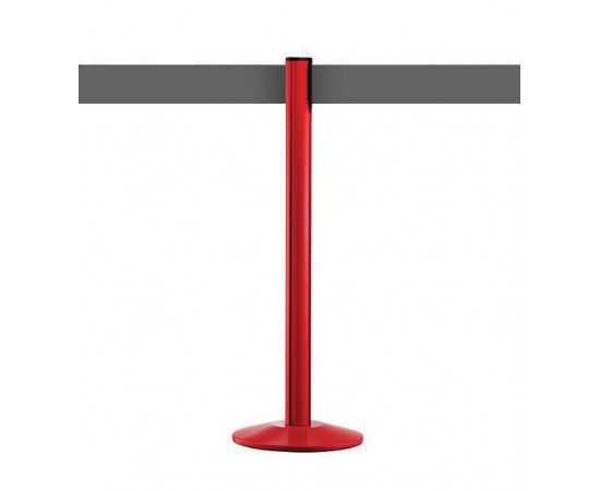 Guide file à sangle 10cm grise, poteau rouge, Extend