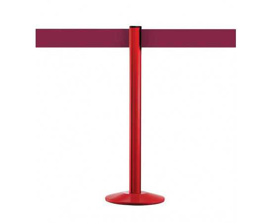 Afzetpaal met 10cm bordeauxrood band BELTRAC™, rood, EXTEND