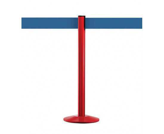 Afzetpaal met 10cm blauw band BELTRAC™, rood, EXTEND
