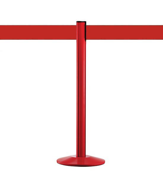 Sorkezelési kordonoszlop 10cm piros szalaggal, Extend