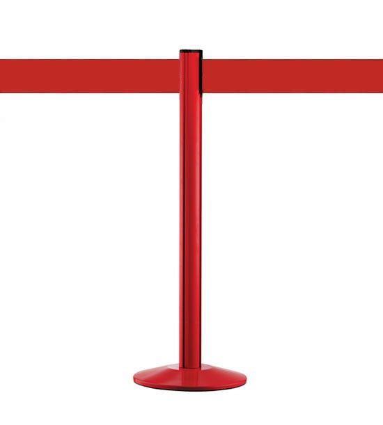 Afzetpaal met 10cm rood band BELTRAC™, rood, EXTEND