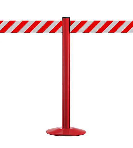 Afzetpaal met 10cm rood/wit band BELTRAC™, rood, EXTEND