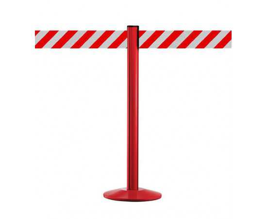Afzetpaal met 10cm rood/wit band BELTRAC™, rood, EXTEND