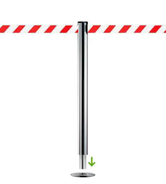 Guide-file à sceller (chromé) à sangle rouge/blanc - Extend Guide-file à sceller (chromé) à sangle rouge/blanc - Extend