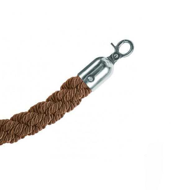 Twisted barrier rope in bronze