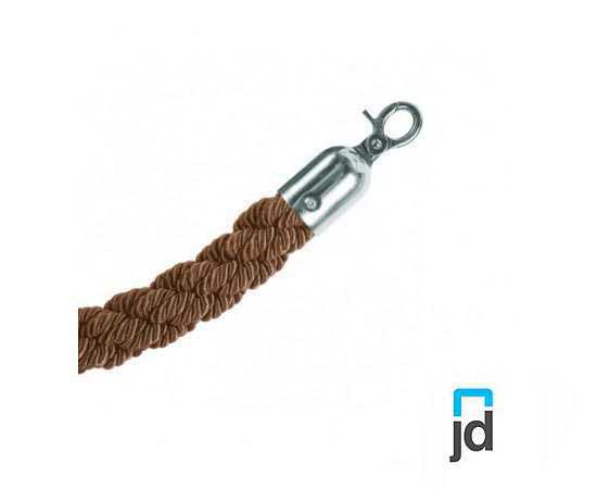 Twisted barrier rope in bronze