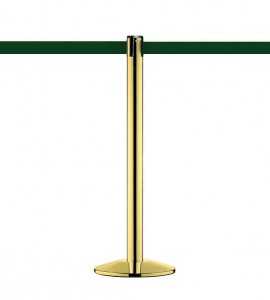 Poteau à sangle MODERN (Laiton), sangle verte Poteau à sangle MODERN (Laiton), sangle verte