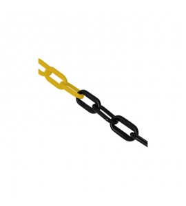 Chaîne plastique jaune et noir