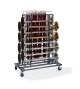 Storage Cart for Stanchions and Rope Barriers