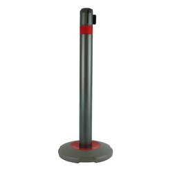 Skipper Q – 3m red retractable belt post