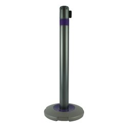 Skipper Q – Absperrpfosten mit Einziehgurt 3m violett