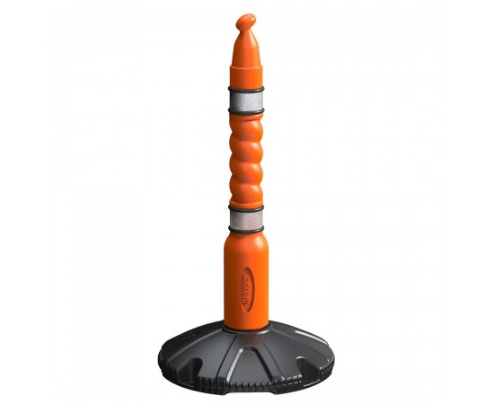 Poteau de guidage extérieur réfléchissant avec base lestable (Poteau + base)