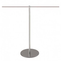 Poteau de musée à corde (Inox brossé) - LINE