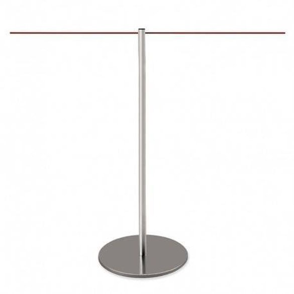 Poteau de musée à corde (Inox brossé) - LINE