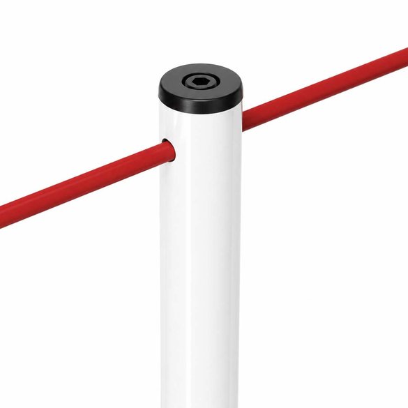Poteau de musée à fixer (Blanc) - LINE FIX