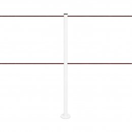Poteau de délimitation à fixer (Blanc) - LINE FIX DUAL
