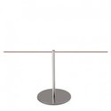 Absperrpfosten 45 cm (Edelstahl gebürstet) - LINE MINI