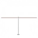Potelet de délimitation à fixer 45 cm (Argenté) - LINE MINI FIX