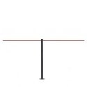 Potelet de protection à fixer 45 cm (Noir) - LINE MINI FIX