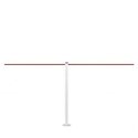 Absperrpfosten 45 cm zum Verschrauben (Weiß) - LINE MINI FIX