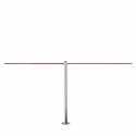 Absperrpfosten 45 cm zum Verschrauben (Edelstahl gebürstet) - LINE MINI FIX