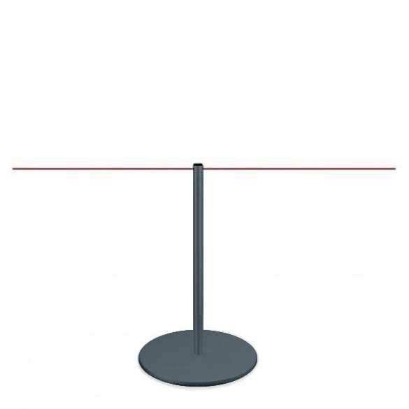Afzetpaaltje 60 cm kleur RAL op maat - LINE