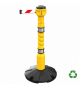 Poteau de signalisation Skipper™ jaune avec sangle rétractable 9 m