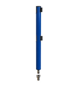 Poteau bleu bi-sangle à déploiement rapide