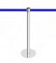 Chrome Stainless Steel Queue Post - Potelet