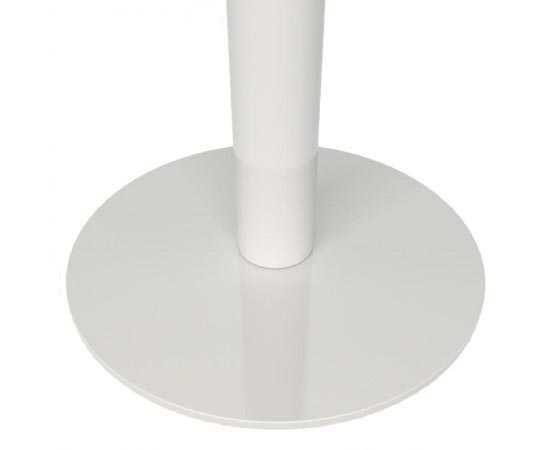 Poteau acier inox blanc laqué
