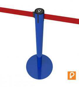 Poteau bleu, sangle rouge Poteau bleu, sangle rouge