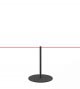 Paletto compatto nero con corda elastica 45cm