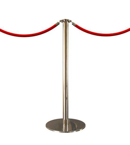 Colonnina segnapercorso con cordone cromato Potelet™