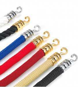 Corde tressée avec crochets pour poteaux Design.