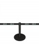 Kompakter Absperrpfosten schwarz 45cm Höhe, MASTER LIMIT