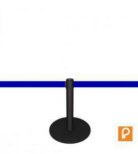 Mini poteau (+-50cm) de balisage à sangle bleue. Mini poteau (+-50cm) de balisage à sangle bleue.