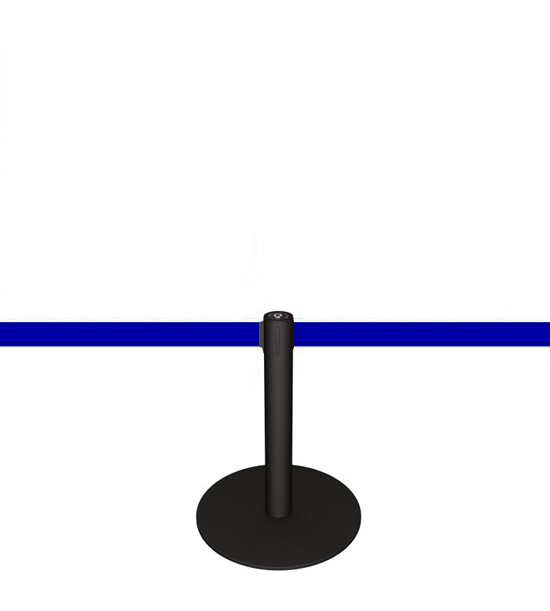 Mini poteau (+-50cm) de balisage à sangle bleue. Mini poteau (+-50cm) de balisage à sangle bleue.