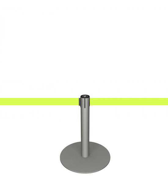 Potelet à sangle jaune fluo Potelet à sangle jaune fluo